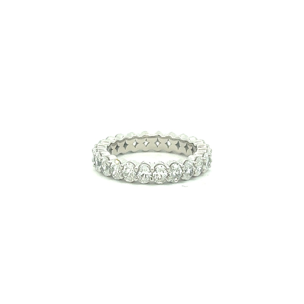 De Beers Forevermark Oval Eternity Band With Round Diamonds Weighing 2.67cttw
