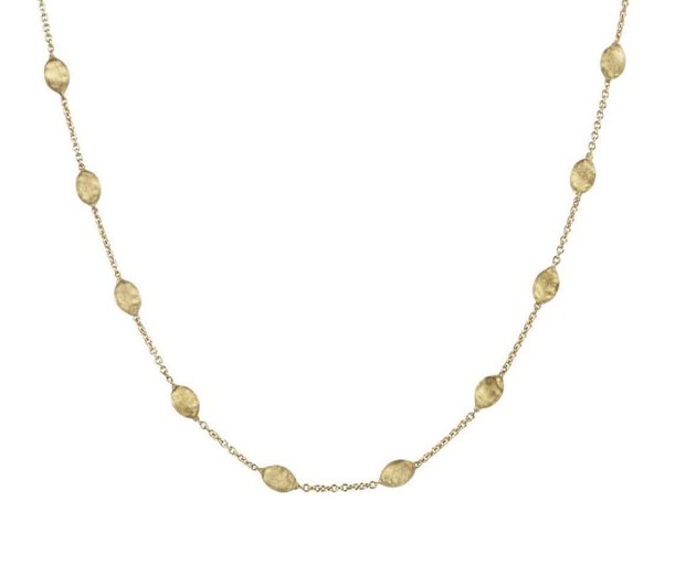 Yellow Gold Siviglia Small Bead Necklace 16"