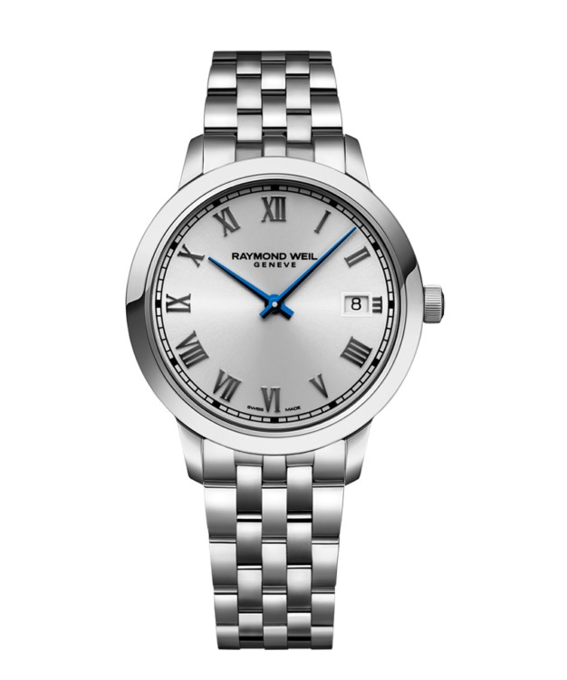 34mm Toccata Silver Dial Quartz Watch With A Stainless Steel Strap
