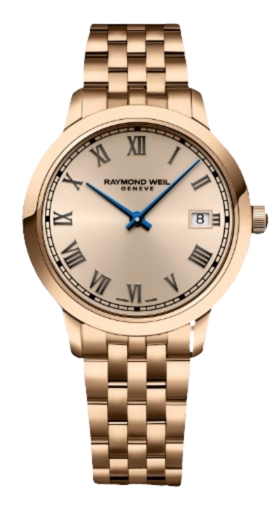 [5385-P5-00859] 34mm Toccata Pink Dial Watch With A Stainless Steel Strap