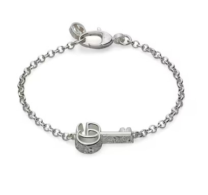 Sterling Silver Marmont GG Key Bracelet