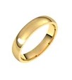 14Kt Yellow Gold 4mm Half Round Comfort Fit Band Sz8.5