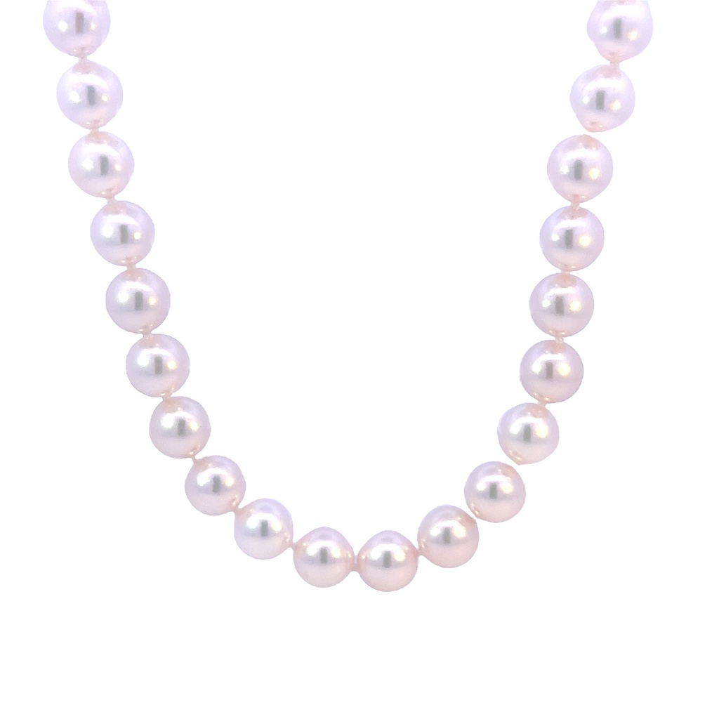 14Kt Yellow Gold Cultured Pearl Necklace With 50 8.5x8mm Pearls 18"