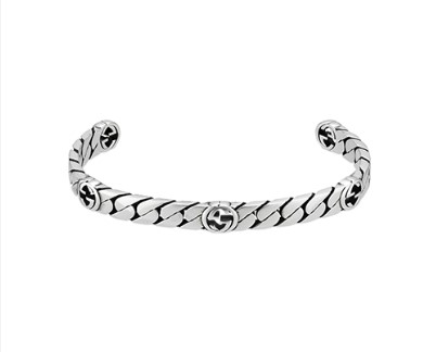 Braided GG Interlocking Cuff Bracelet