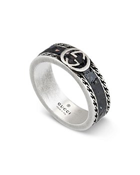 [YBC645573002014] Black Enamel GG Ring