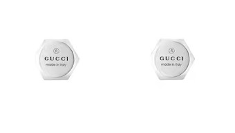 Sterling Silver GG Circle Trademark Stud Earrings
