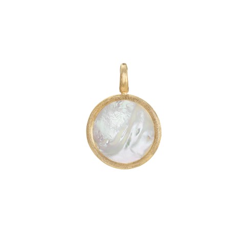 18Kt Yellow Gold Jaipur Medium Pendant With Mother Of Pearl