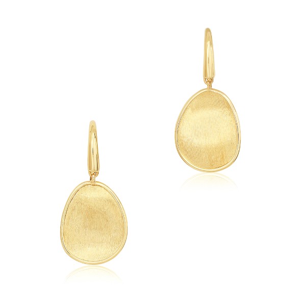 18Kt Yellow Gold Lunaria Drop Earrings
