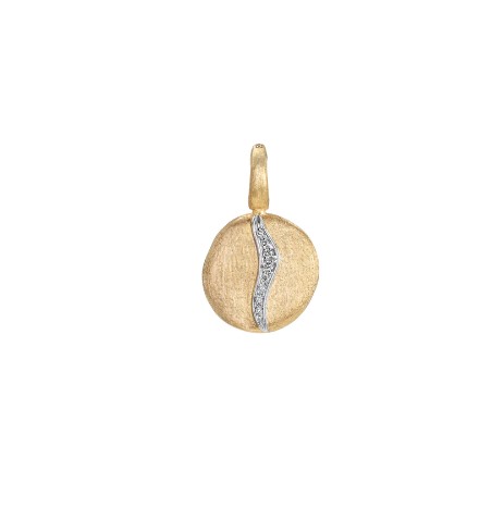 18Kt Yellow Gold Jaipur Pendant With (8) Round Diamonds Weighing 0.06cttw