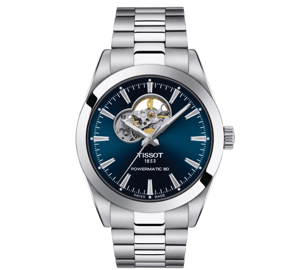 40mm Powermatic 180 Automatic Blue Dial Watch With A Stainless Steel Strap