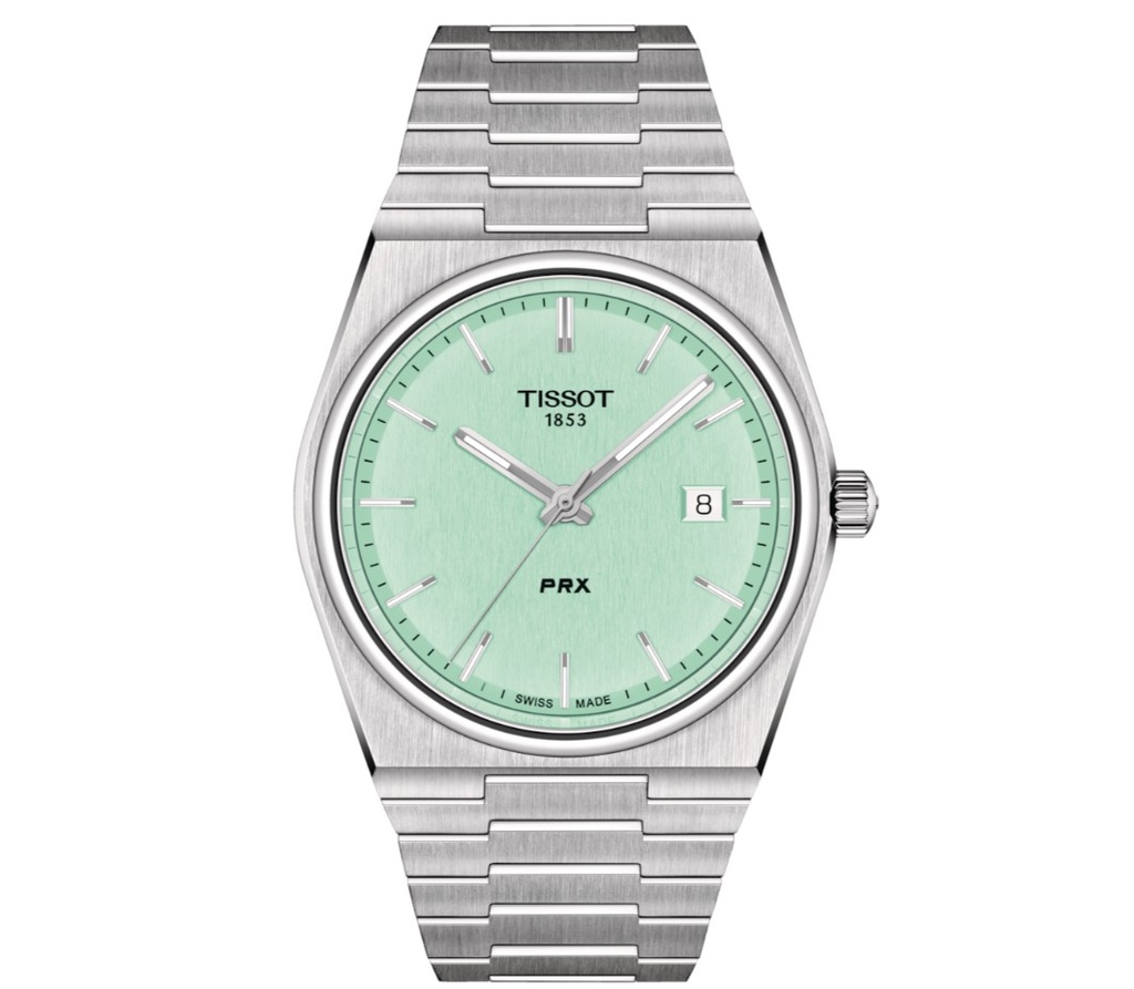 40mm PRX Quartz Movement Light Green Dial Watch With A Stainless Steel Strap