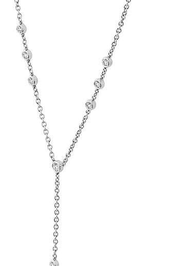 Diamond Lariat Necklace 0.44cttw