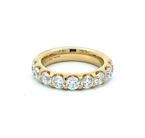 18Kt Yellow Gold Odessa Nine Stone Diamond Band 2.00cttw