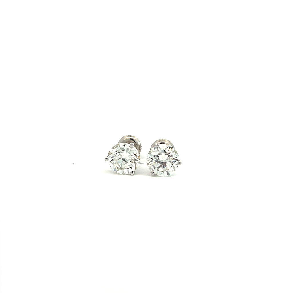 Round Brilliant Cut Diamond Studs 4.00cttw H-J/SI2 GIA2506281219 GIA2508081807