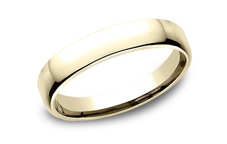 14Kt Yellow Gold 4.5mm Euro Comfort Fit Band Sz10