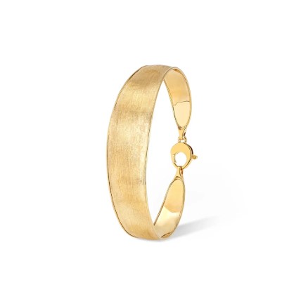 18Kt Yellow Gold Lunaria Bangle Bracelet
