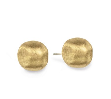 [OB1468  Y 02] 18Kt Yellow Gold Africa Stud Earrings