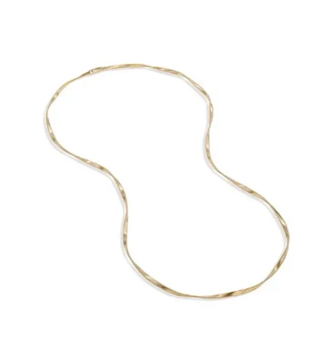 18Kt Yellow Gold Marrakech Twisted Long Necklace 36"