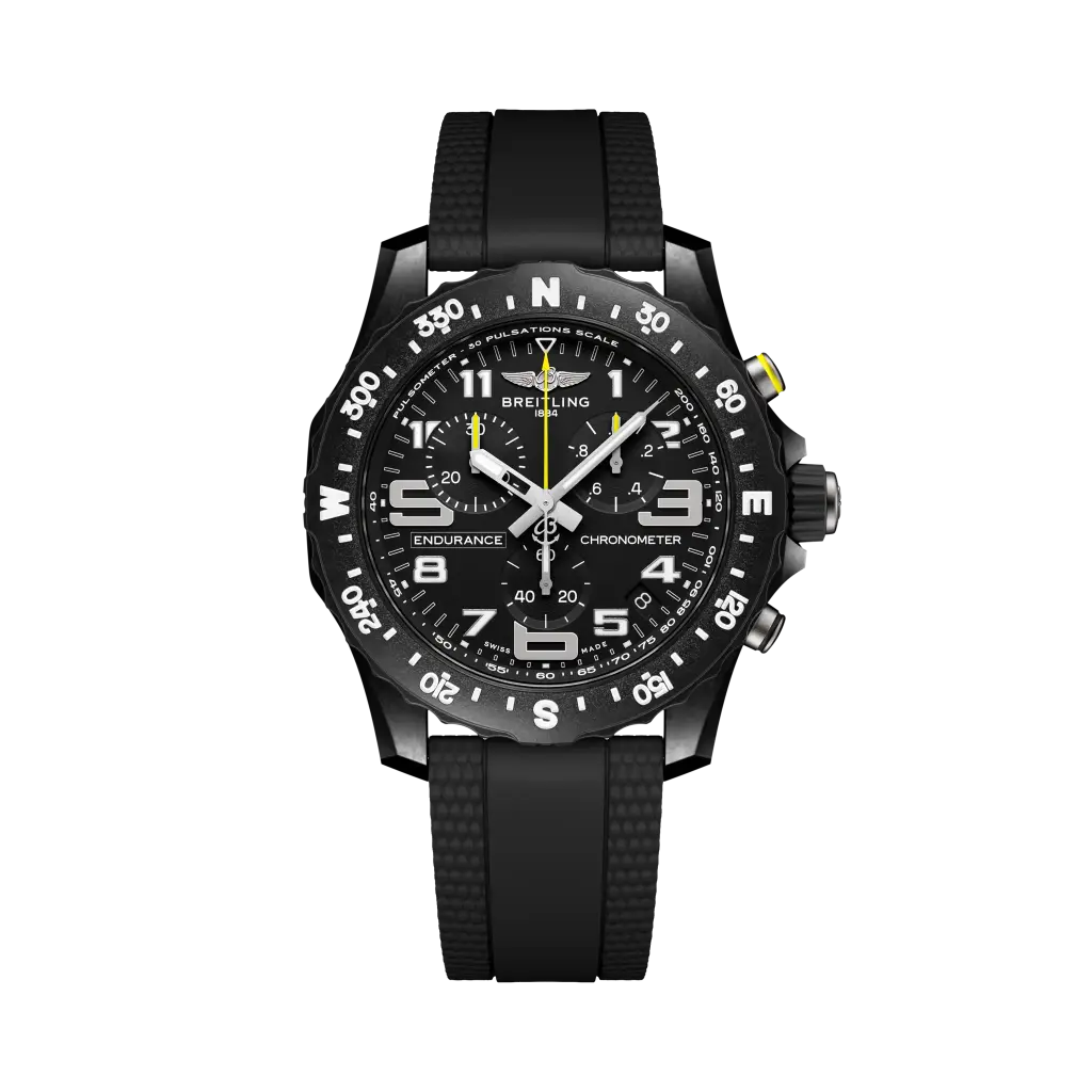 Breitling Endurance Pro 44 Black Dial And Rubber Band
