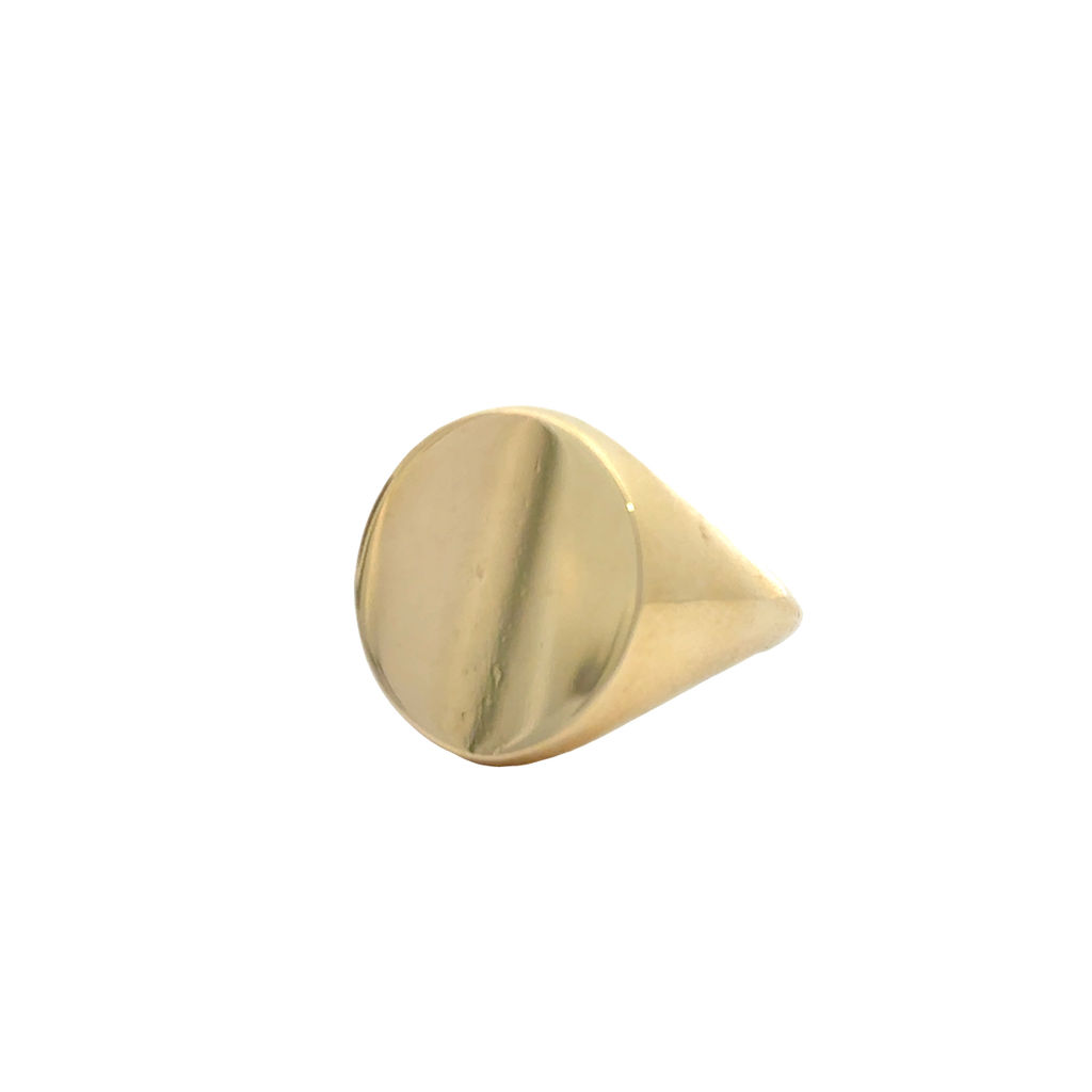 18Kt Yellow Gold Signet Ring Sz10
