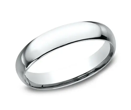 Platinum 4mm Light Comfort Fit Band Sz10