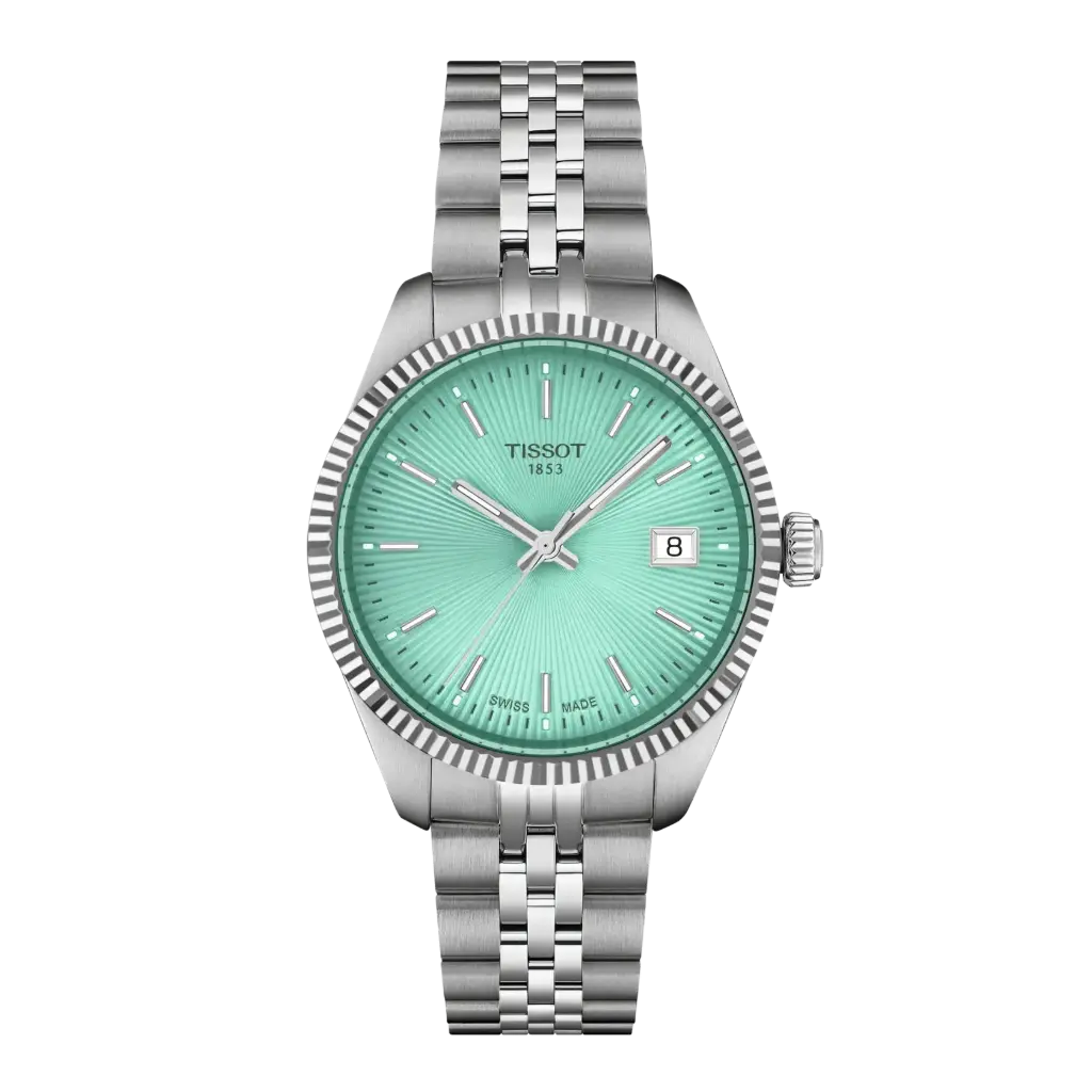 34mm Ballade Quartz Green Dial Watch With A Stainless Steel Strap