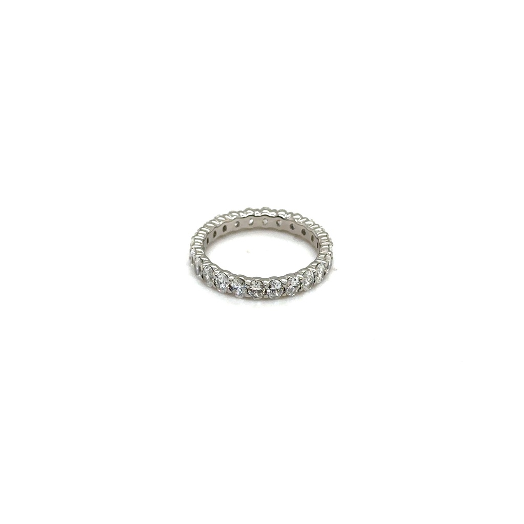 Eternity Band With (25) Oval Diamonds Weighing 2.07cttw In Platinum