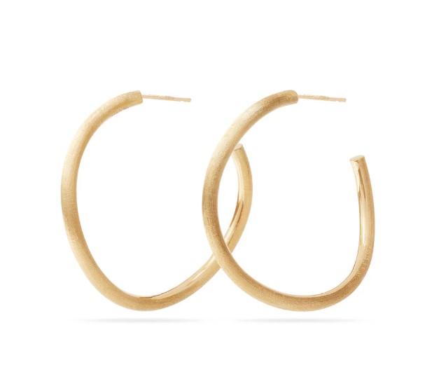 18Kt Yellow Gold Large Jaipur Hoops