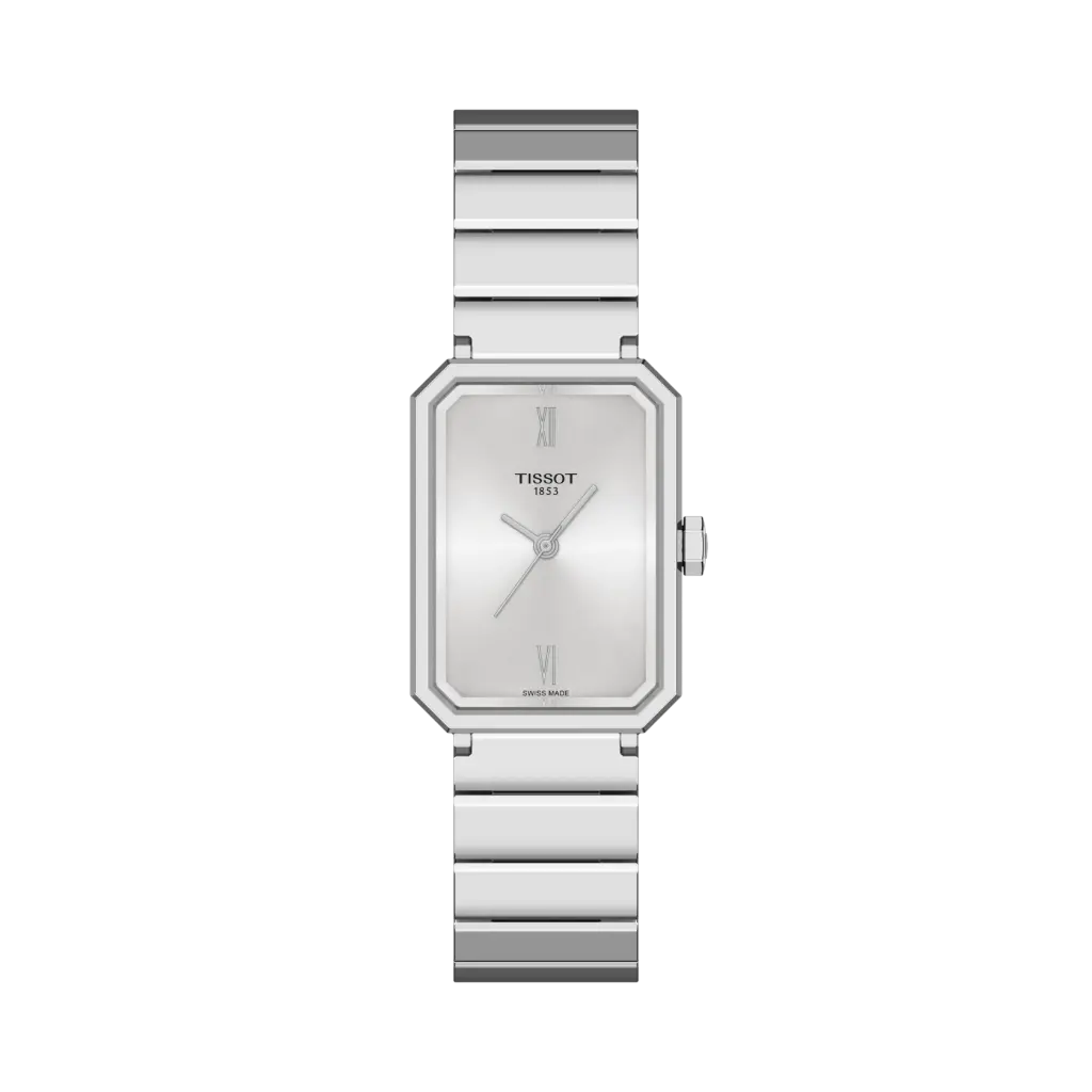 [T160.110.11.033.00] 30mm SRV Quartz Movement Silver Dial Watch With A Stainless Steel Strap