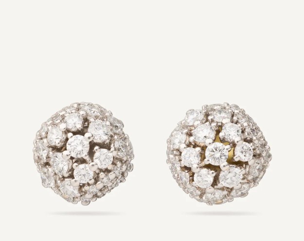 [OB1935_B2_YW_Q6] 18Kt Yellow Gold Africa Alta Diamond Studs 1.63cttw