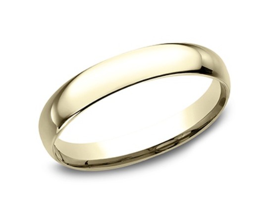 14Kt Yellow Gold 3mm Light Comfort Fit Band Sz6.5
