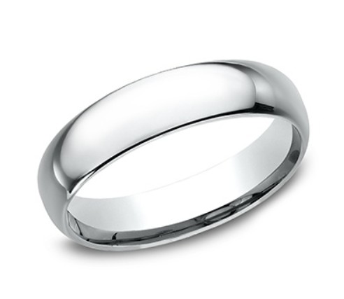 Platinum 5mm Light Comfort Fit Band Sz10