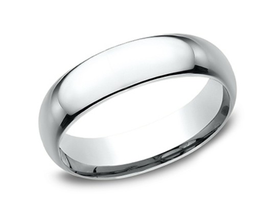 Platinum 6mm Light Comfort Fit Band Sz10