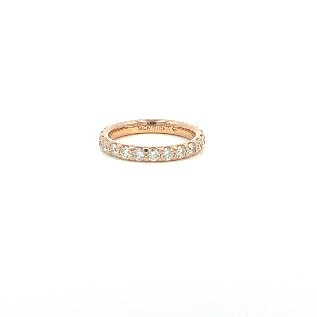 18Kt Yellow Gold Odessa Eternity Band With (22) Round Diamonds Weighing 1.38cttw