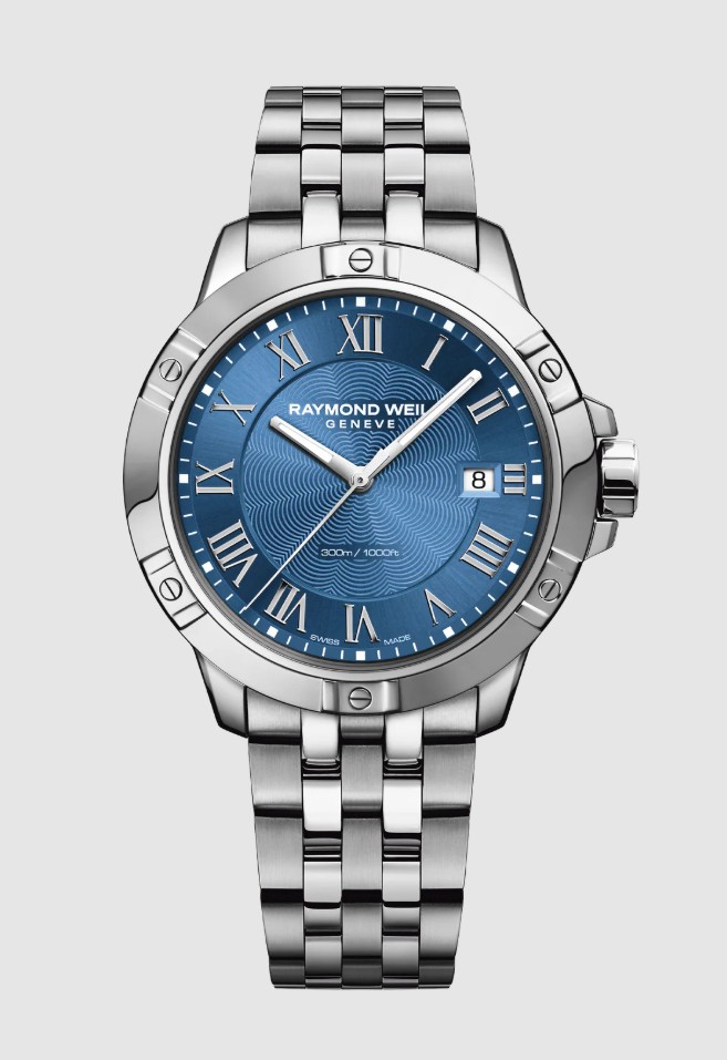41mm Tango Classic Blue Dial Watch With A Stainless Steel Band