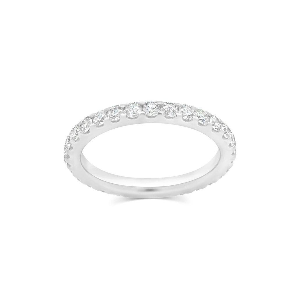 Platinum Eternity Band With (30) Round Diamonds Weighing 1.00cttw