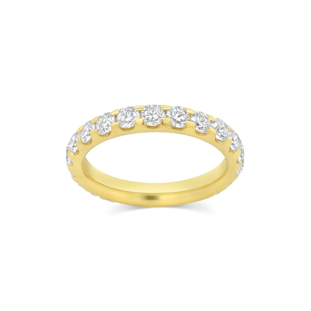 18Kt Yellow Gold Eternity Band With (22) Round Diamonds Weighing 2.00cttw