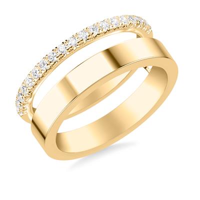 14Kt Yellow Gold Diamond Ring Enhancer 0.25cttw