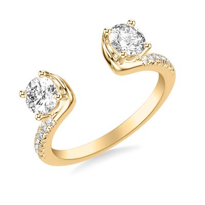 14Kt Yellow Gold Diamond Ring Enhancer 0.42cttw