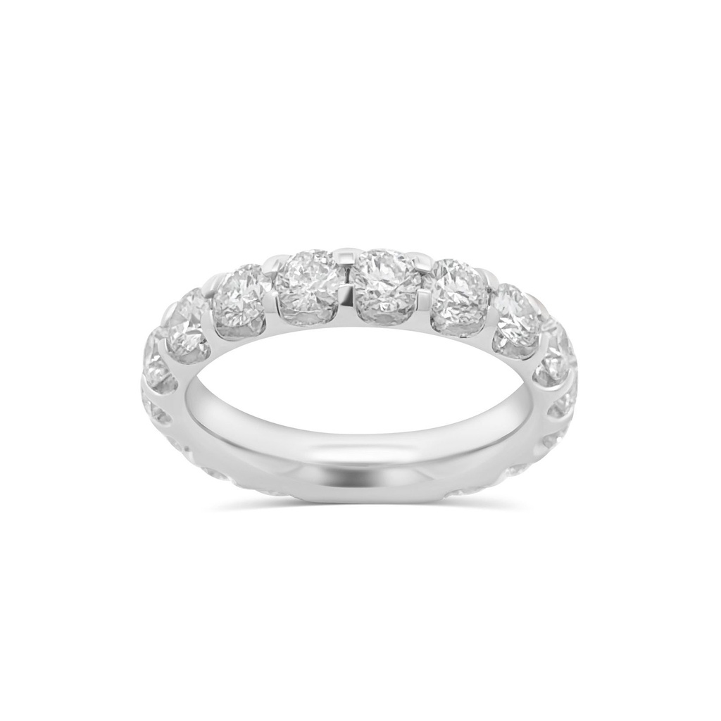 Platinum Encore Eternity Band With (18) Round Diamonds Weighing 3.12cttw