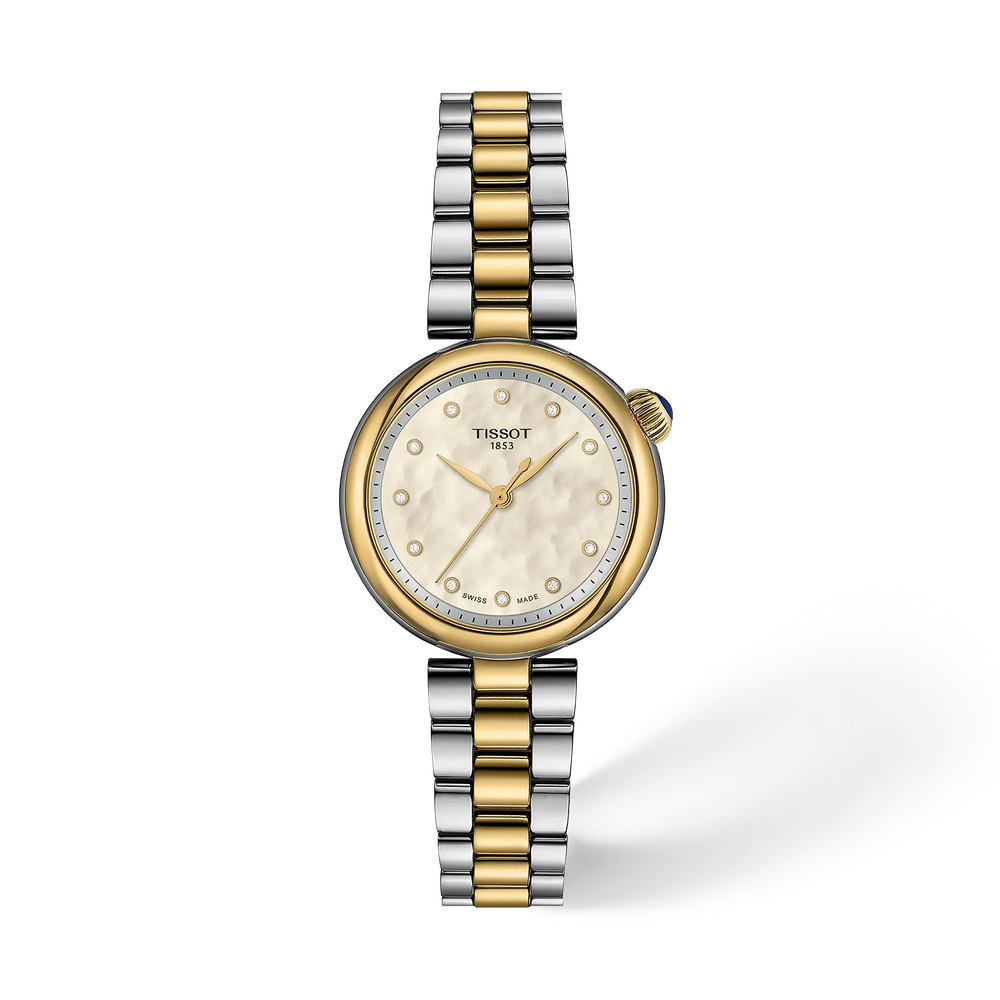 Stainless Steel Desir 28mm Mother of Pearl Diamond Dial Watch