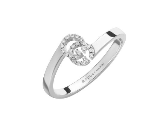 Diamond Interlock GG Ring 0.05cttw