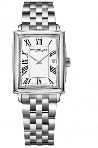 25mm White Dial Watch with Stainless Steel Strap