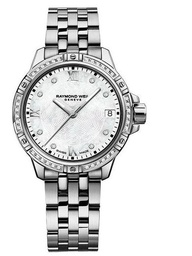 [5960-STS-00995] 30mm Tango Mother of Pearl and Diamond Dial Watch and Stainless Steel Strap