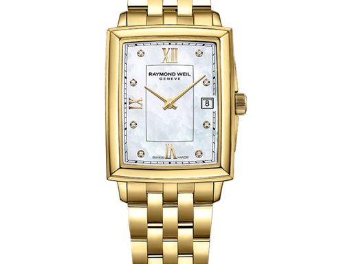 [5925-P-00995] 25mm White Dial Watch with Stainless Steel Strap