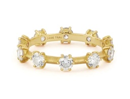 [JT2062R/07-YG-18] Diamond Kismet Band 0.70cttw
