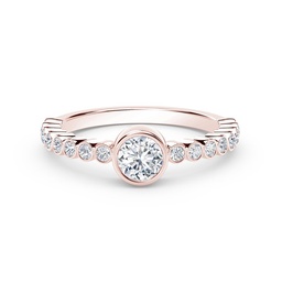 [NKFMT3030.36-RG] De Beers Diamond Bezel Stackable Ring 0.37cttw FM1668167