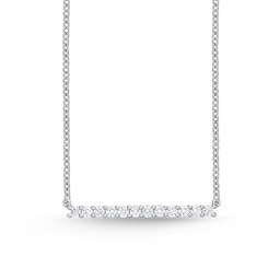 [CNUB22918008W72000] Diamond Bar Pendant Necklace 0.30cttw
