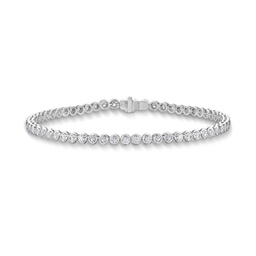 [CBDD12907008W72000] Diamond Bezel Line Bracelet 0.95cttw