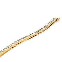 [M8244] Princess Cut Diamond Tennis Bracelet 9.54cttw